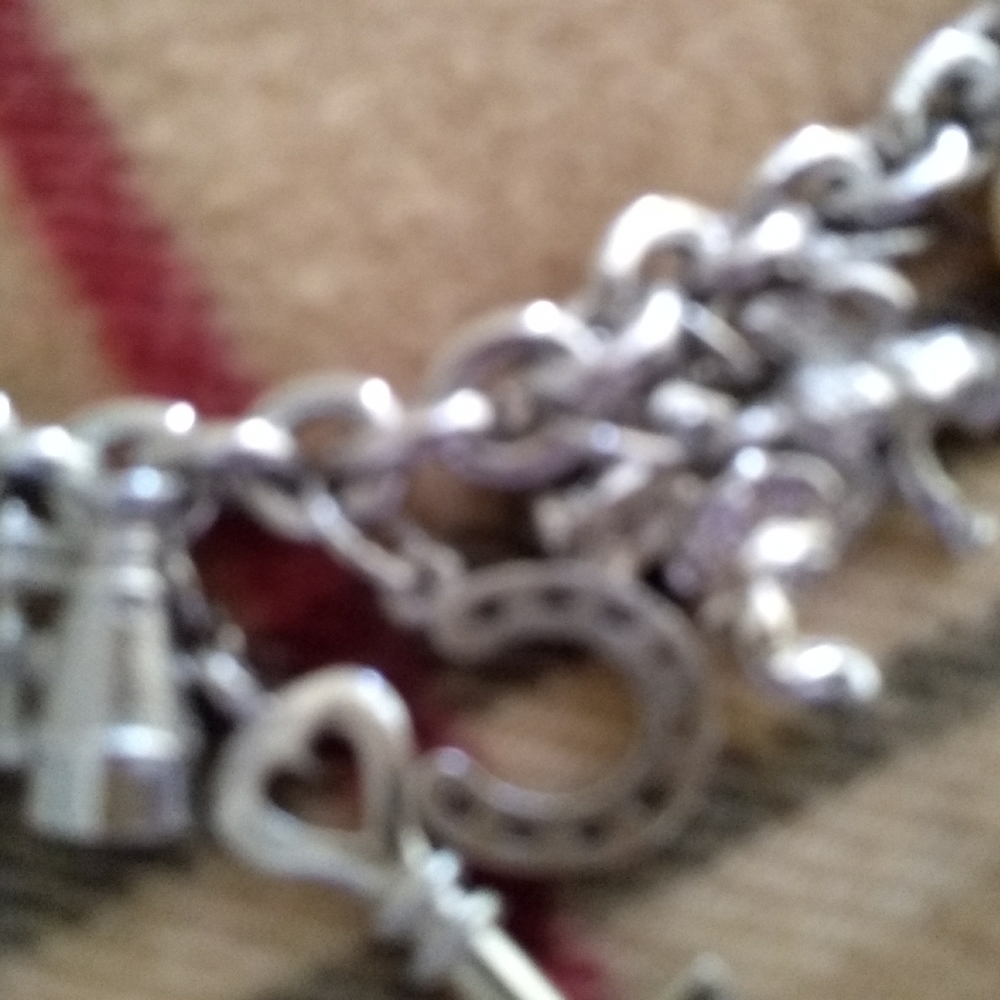 Lee Angel fun silver plate costume charm bracelet - Picture 6 of 7